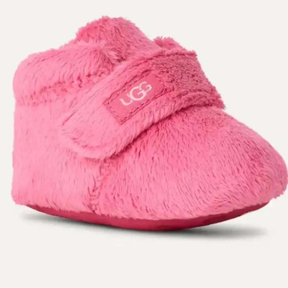 NIB UGG Bixbee Pink Baby Infant Booties - Size M - 12-18M